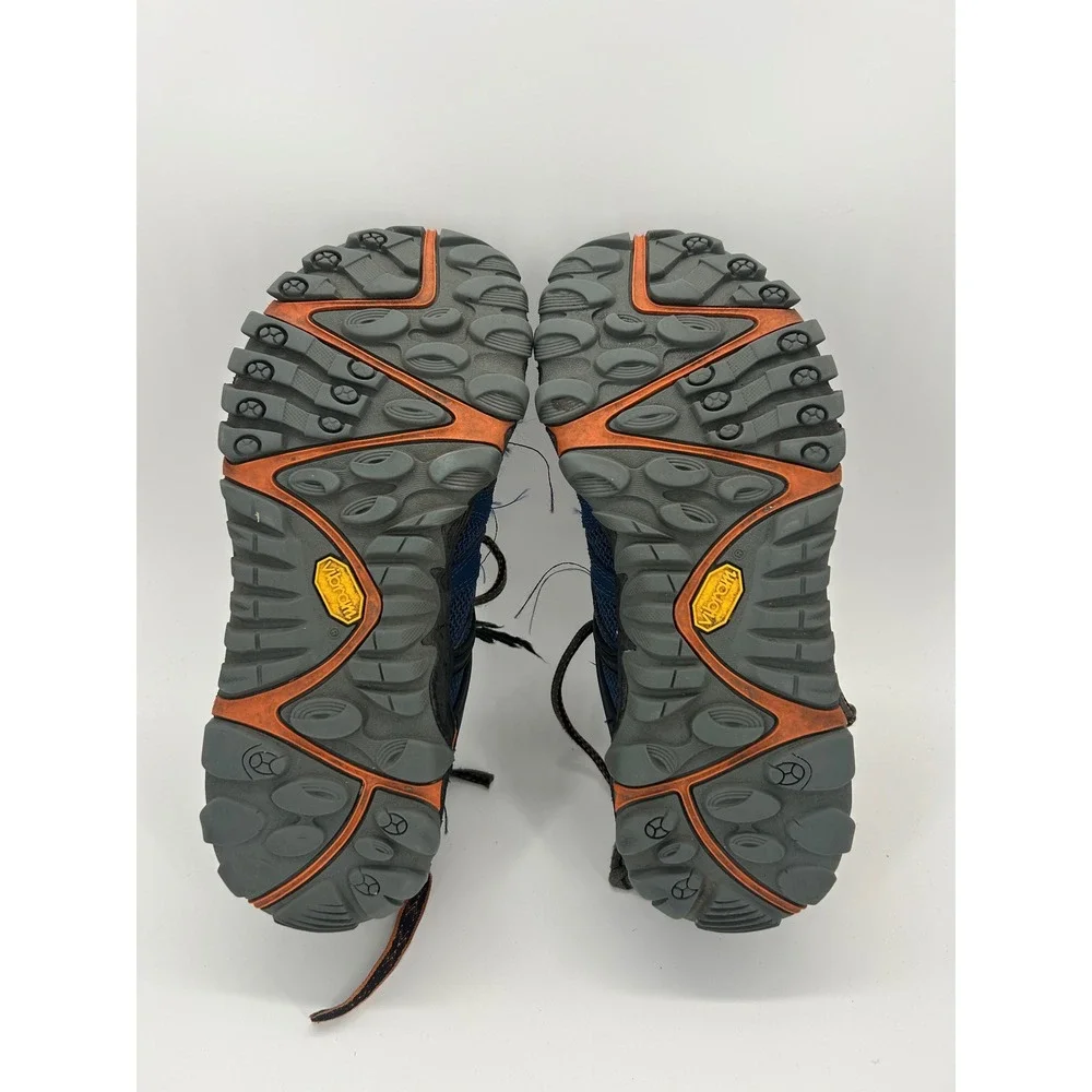 Merrell All Out Blaze Aero Sport Men's 10 Blue Orange Vibram Trail Water Shoes